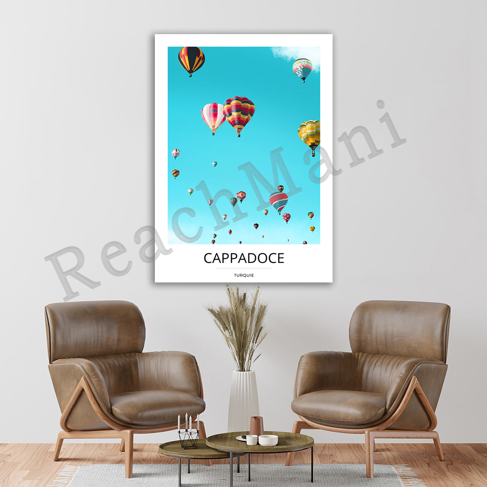 Interior Design Illustrated - Cappadocia, poster printing, travel posters, interior