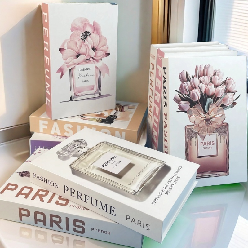 Interior Design Book - Fashion Perfume Decorative Books Home Decor