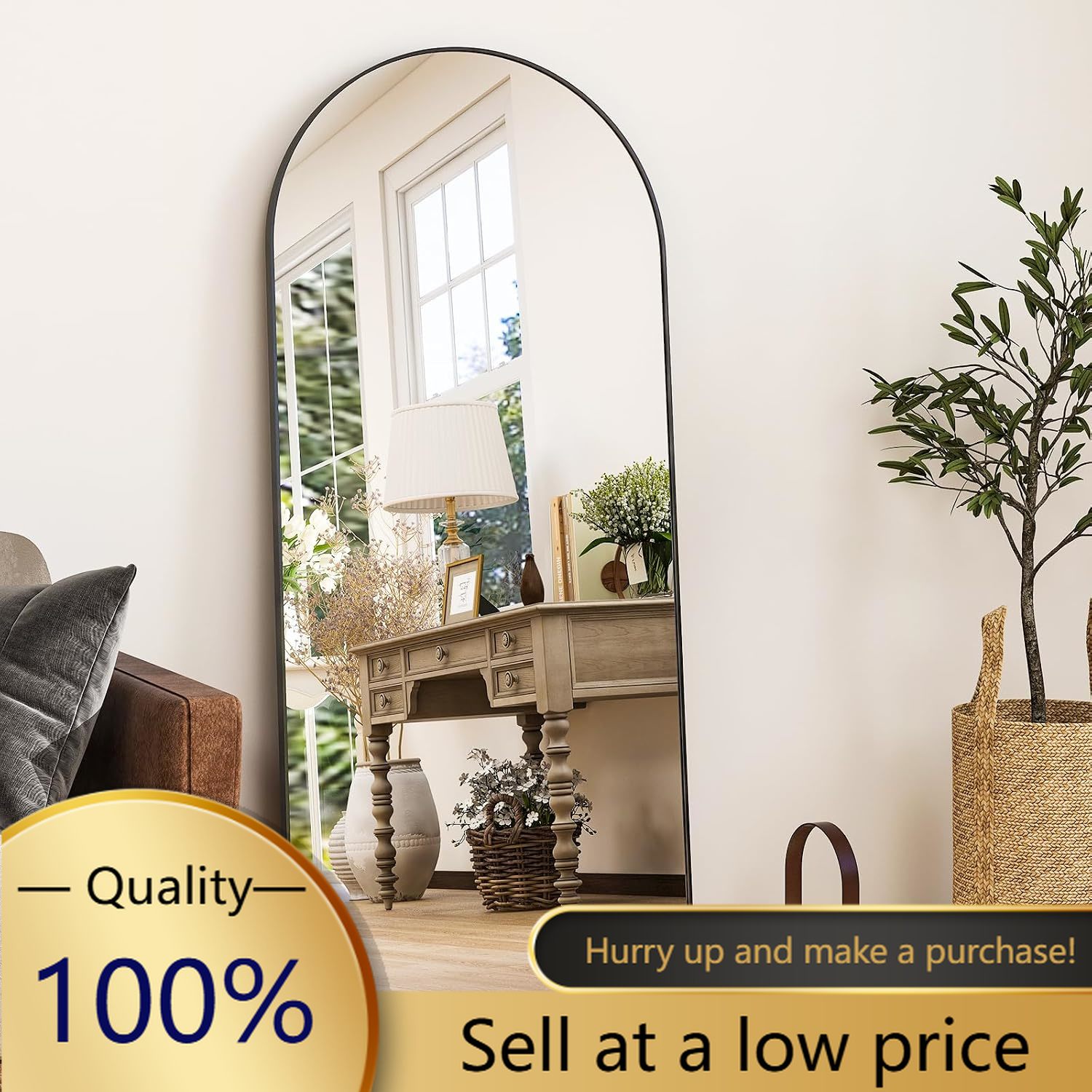 Arch Mirror Leaning - 56