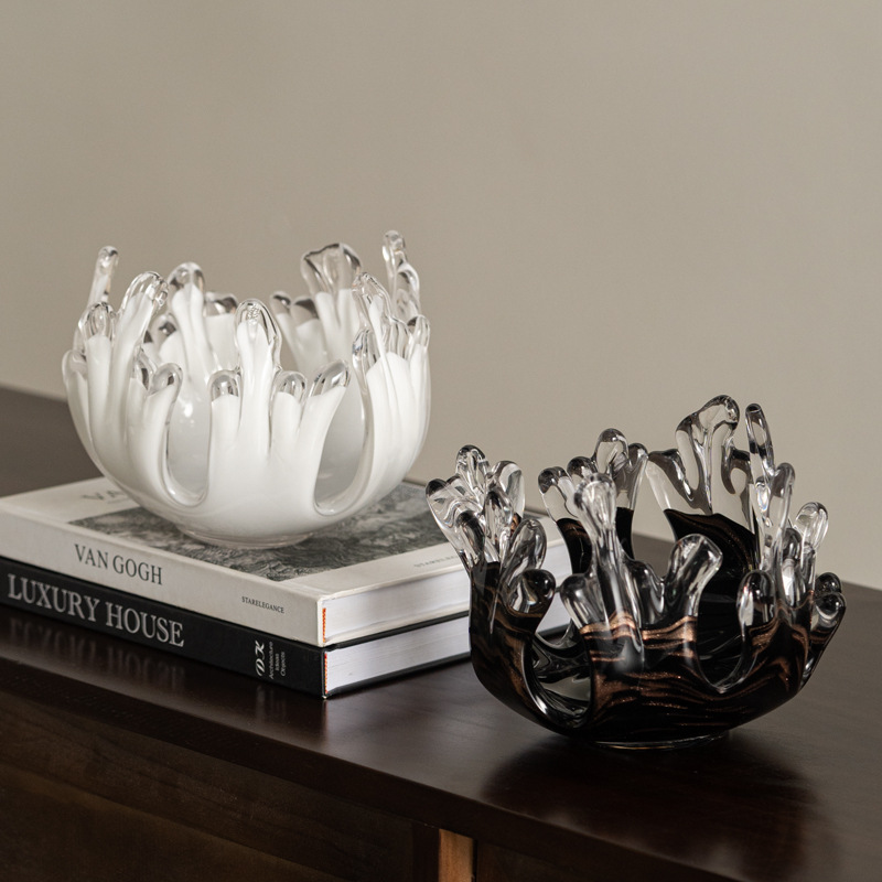 Interior Design Book - Glass Handicrafts Desktop Storage Container Irregular