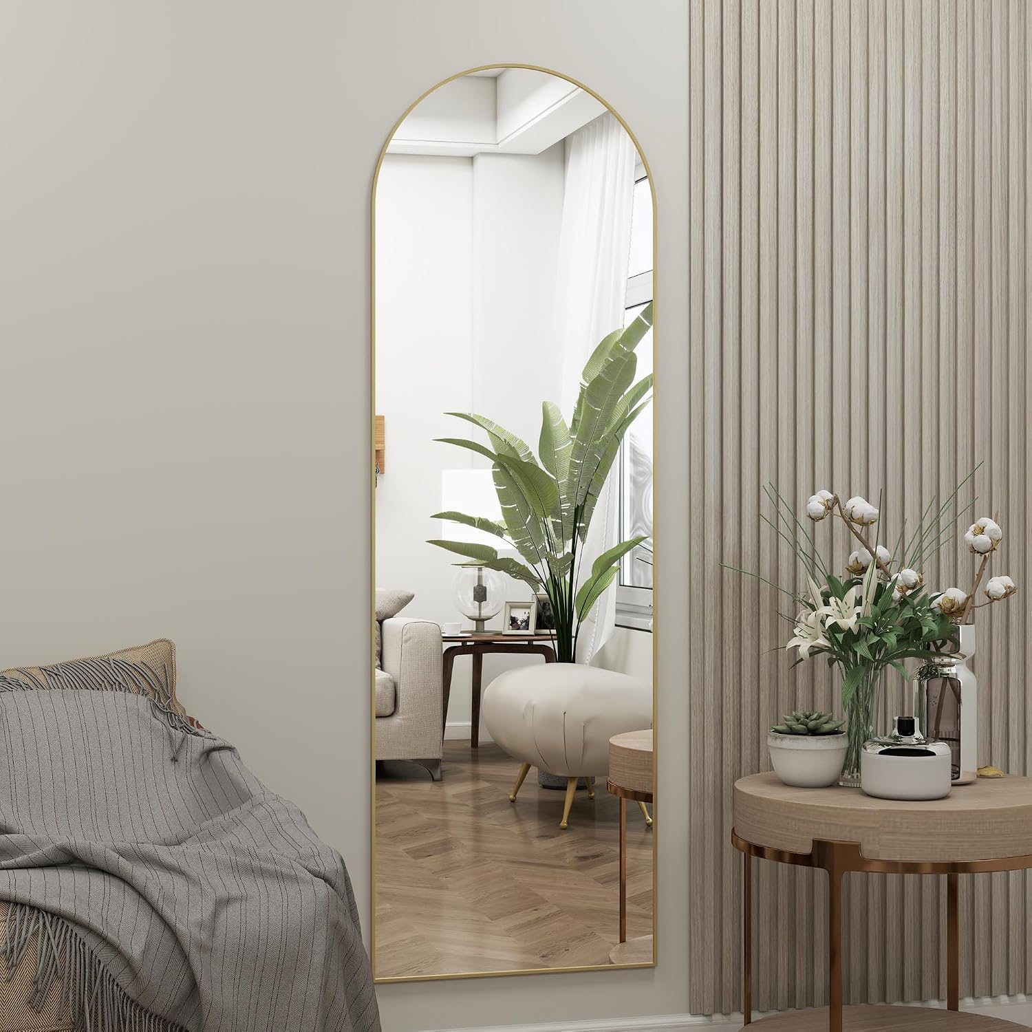48 14 Arched Full Length Door  - Arch Mirror Leaning recension och pris