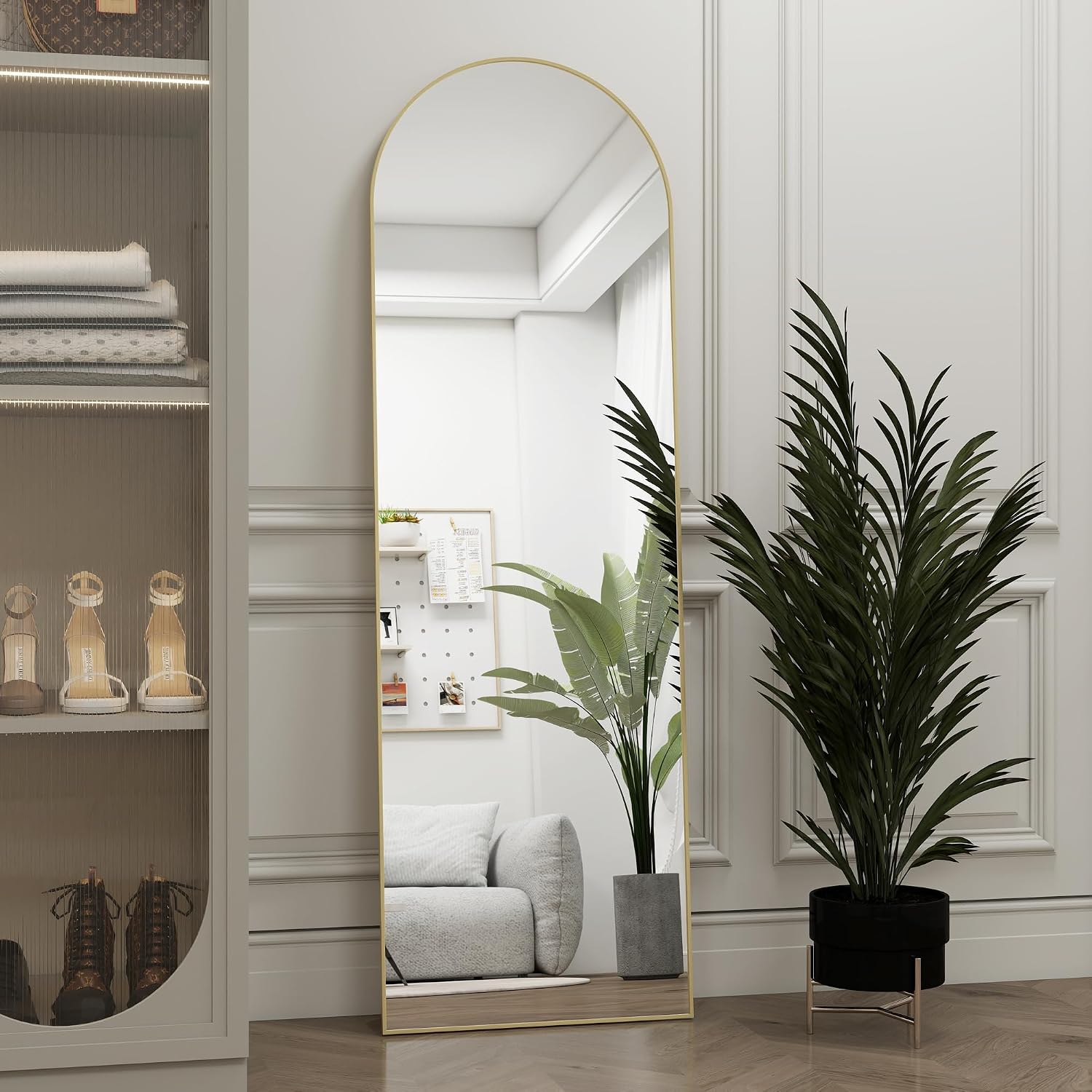 48 14 Arched Full Length Door  - Arch Mirror Leaning recension och pris