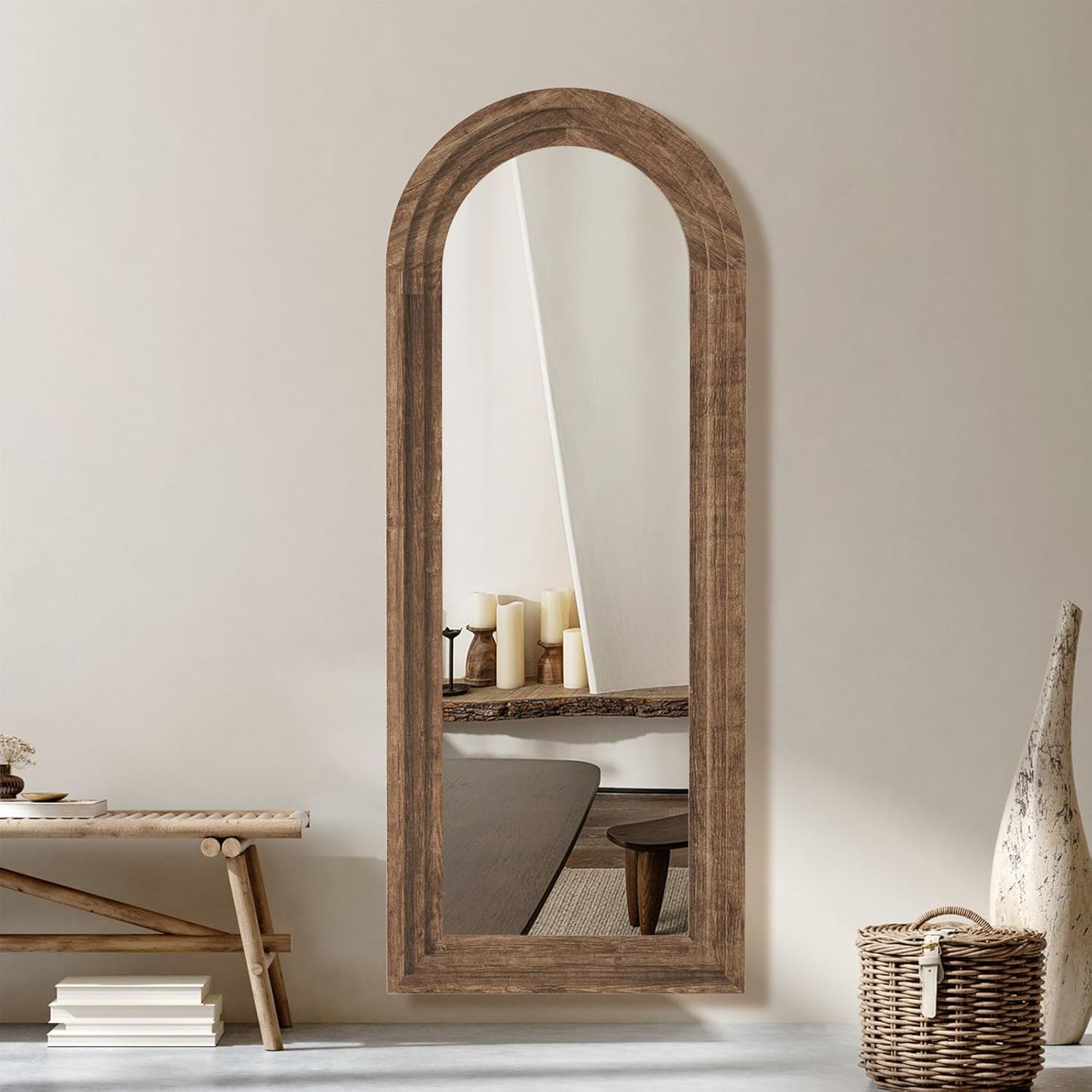 Arched Full Length Mirror Soli - Arch Mirror Leaning recension och pris