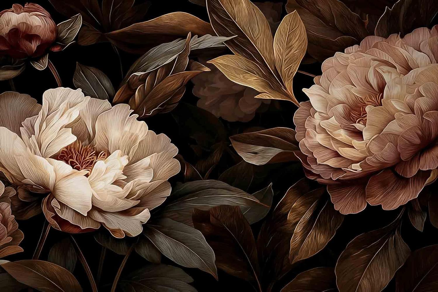 Elegant Peony Floral Tapestry  - Interior Design Home recension och pris