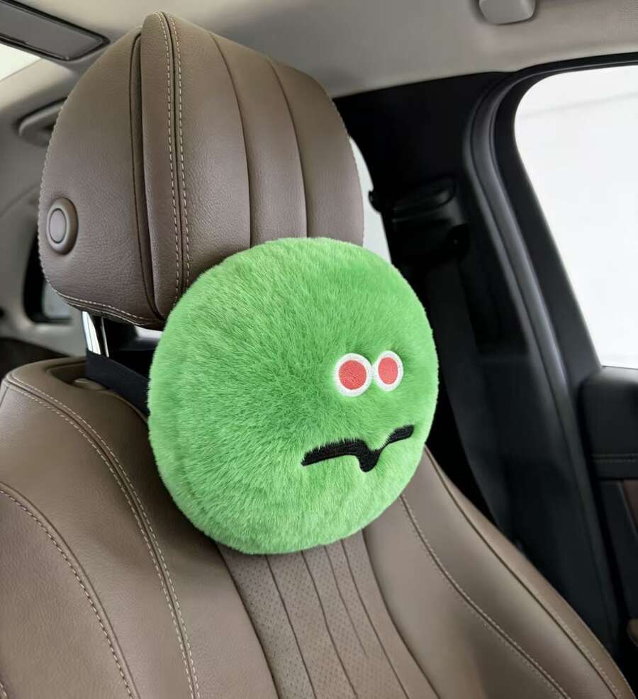 1pcs Stylish Car Headrest Pads - Interior Design Emoji recension och pris