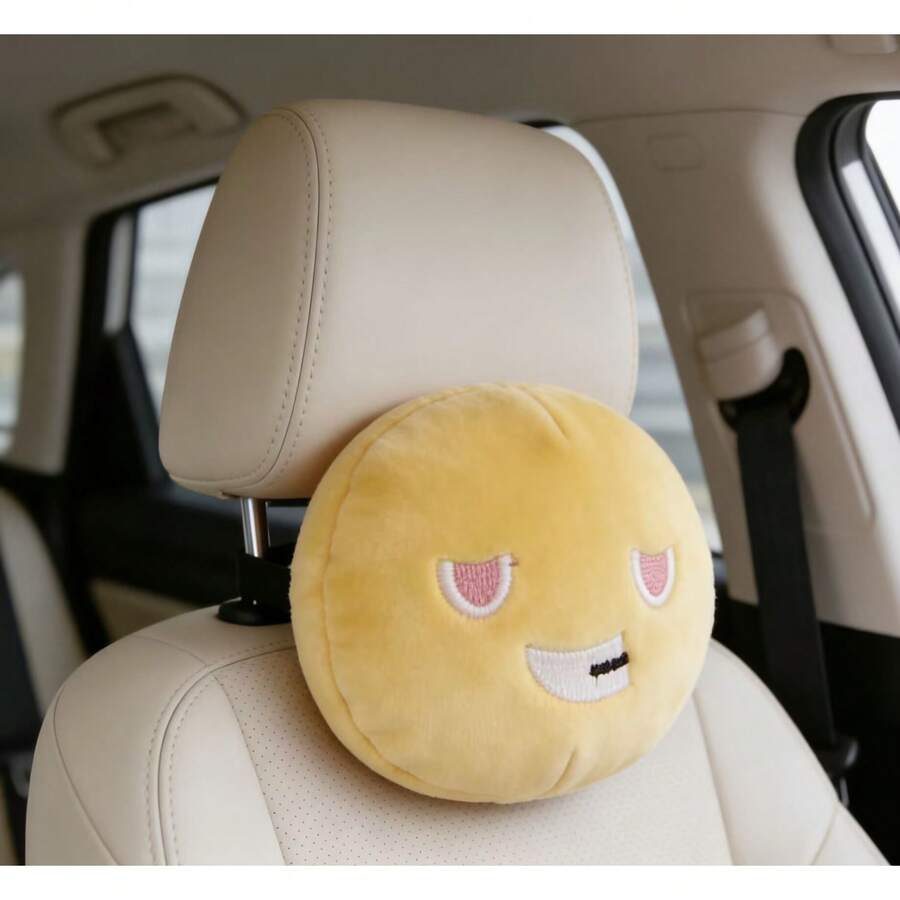 1pcs Stylish Car Headrest Pads - Interior Design Emoji recension och pris