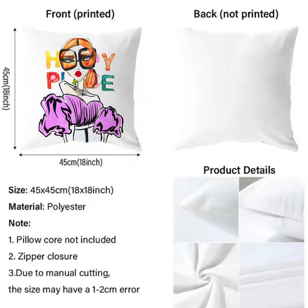 Chic Lady Illustration Cushion - Interior Design Illustrated recension och pris