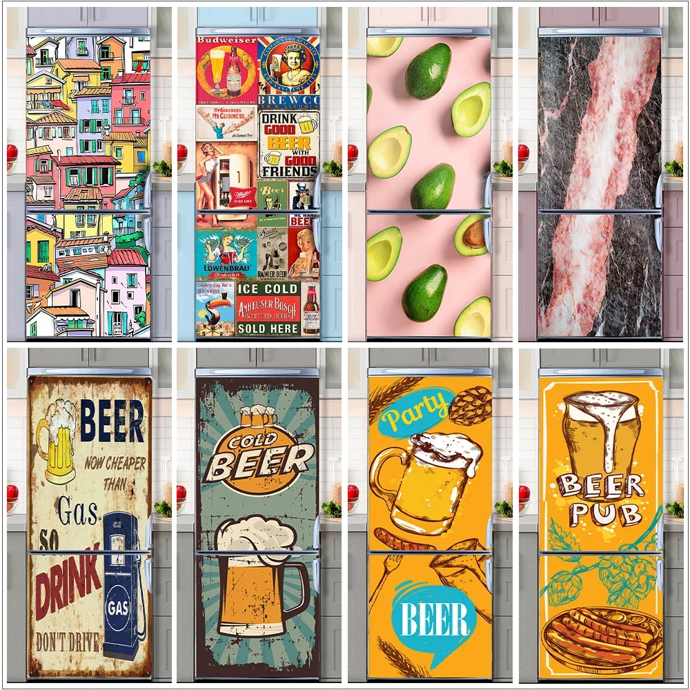 Retro Graffiti Fridge Door Mur - Interior Design Home recension och pris