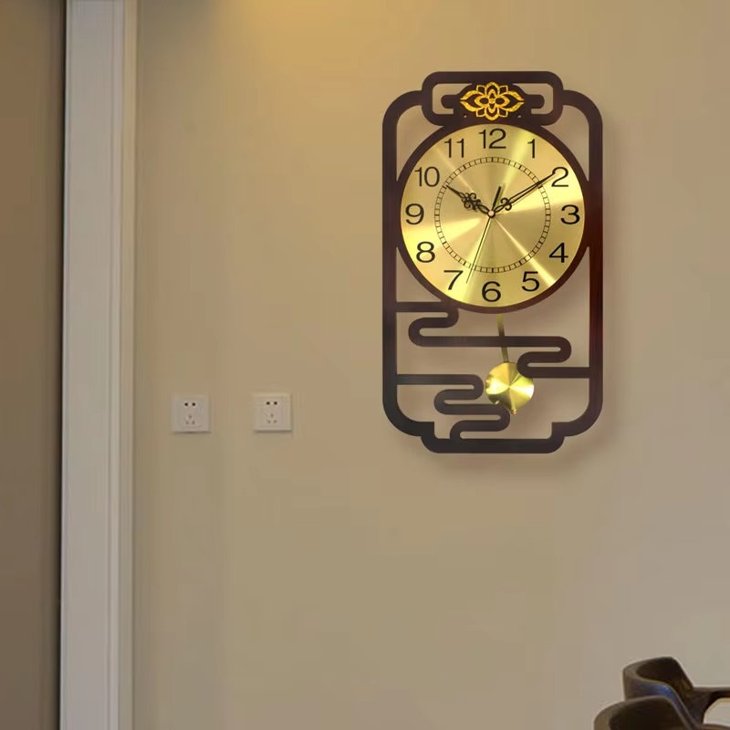 Sweep Movement Wall Clock Wood - Interior Design Vintage Modern recension och pris