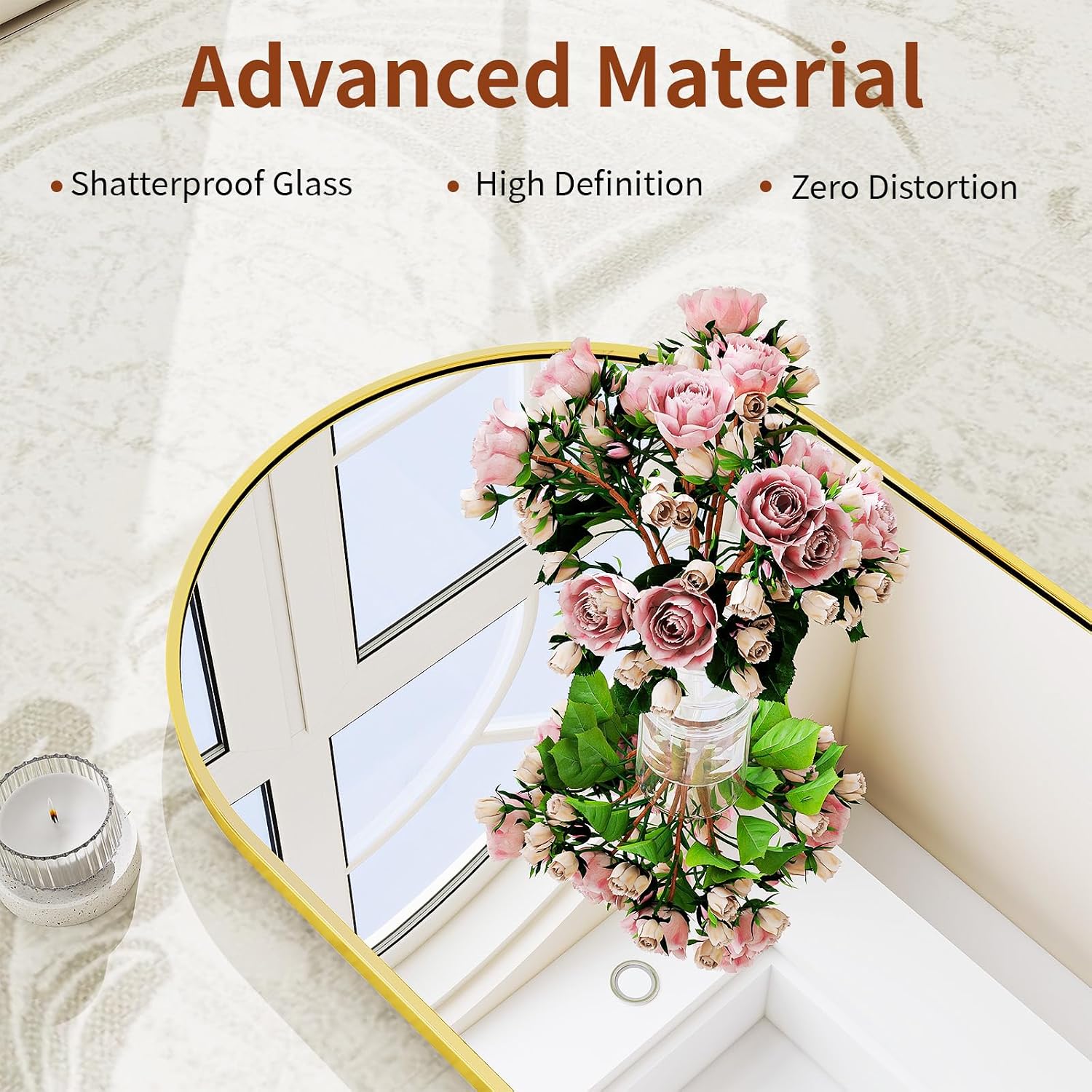 86 Inch 40 Inch Oversized Full - Arch Mirror Leaning recension och pris