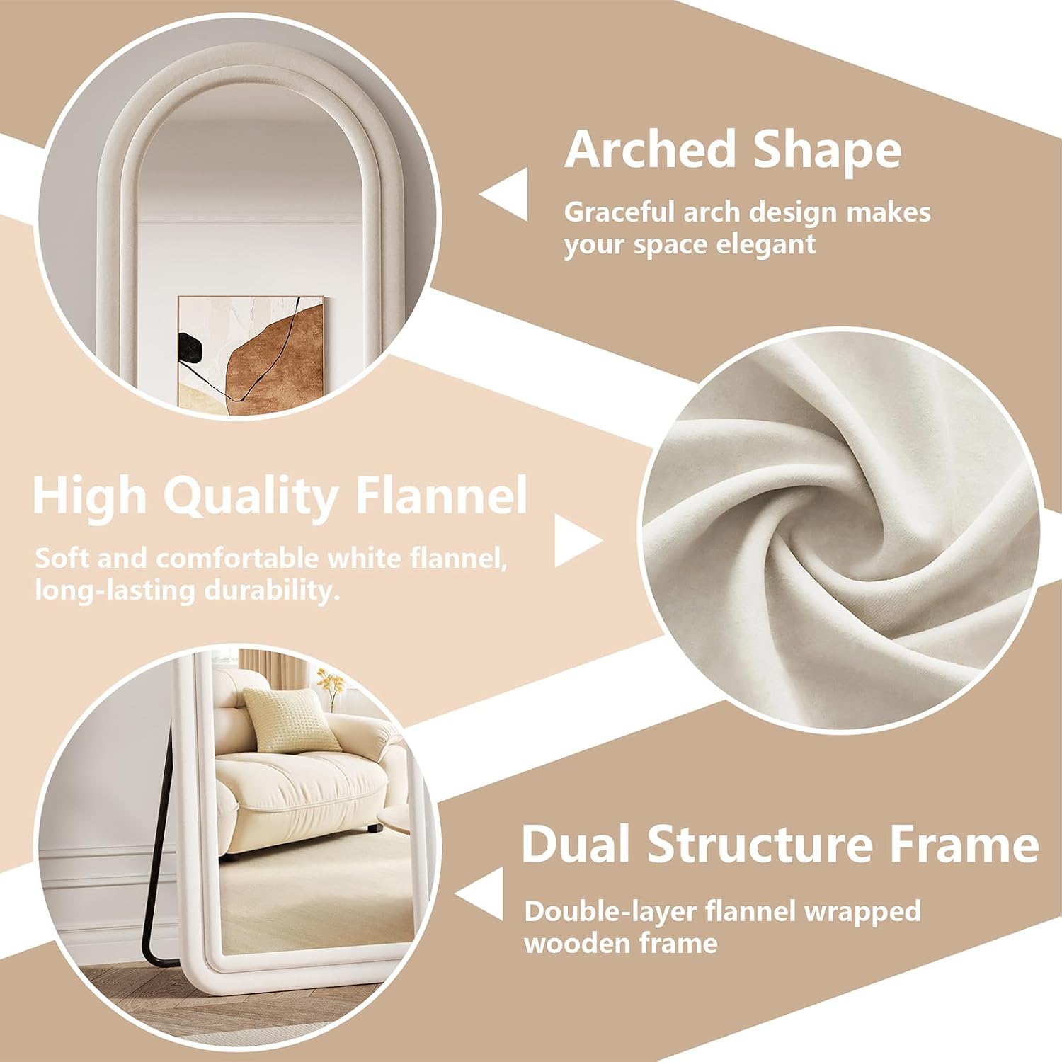 Arched Full Length Mirror 71 X - Arch Mirror Leaning recension och pris
