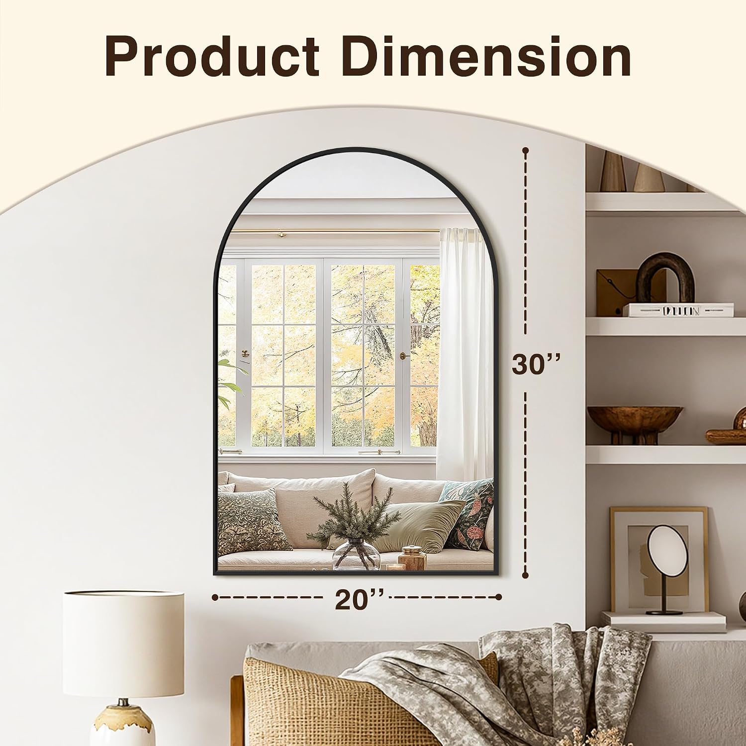 Arched Bathroom Vanity Mirror  - Arch Mirror Leaning recension och pris