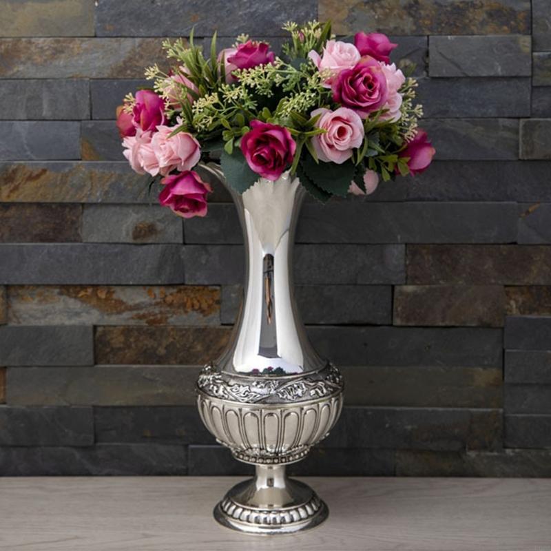 Geometric Embossed Metal Vases - Interior Design Scandinavian recension och pris