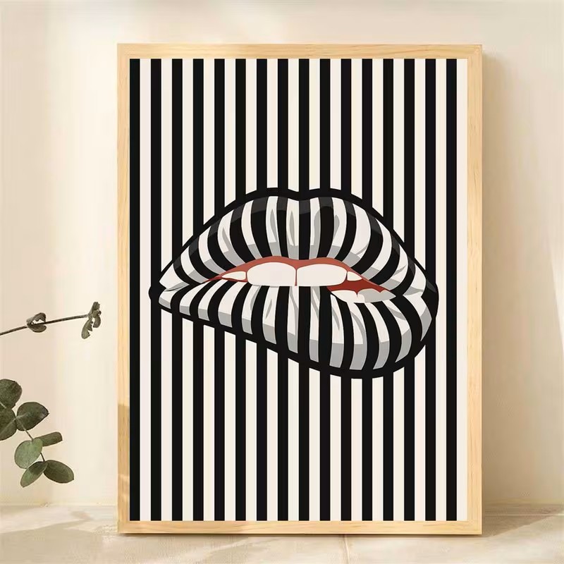 Simple and Abstract Striped Li - Interior Design Home recension och pris