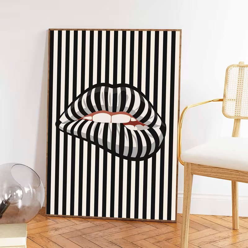 Simple and Abstract Striped Li - Interior Design Home recension och pris