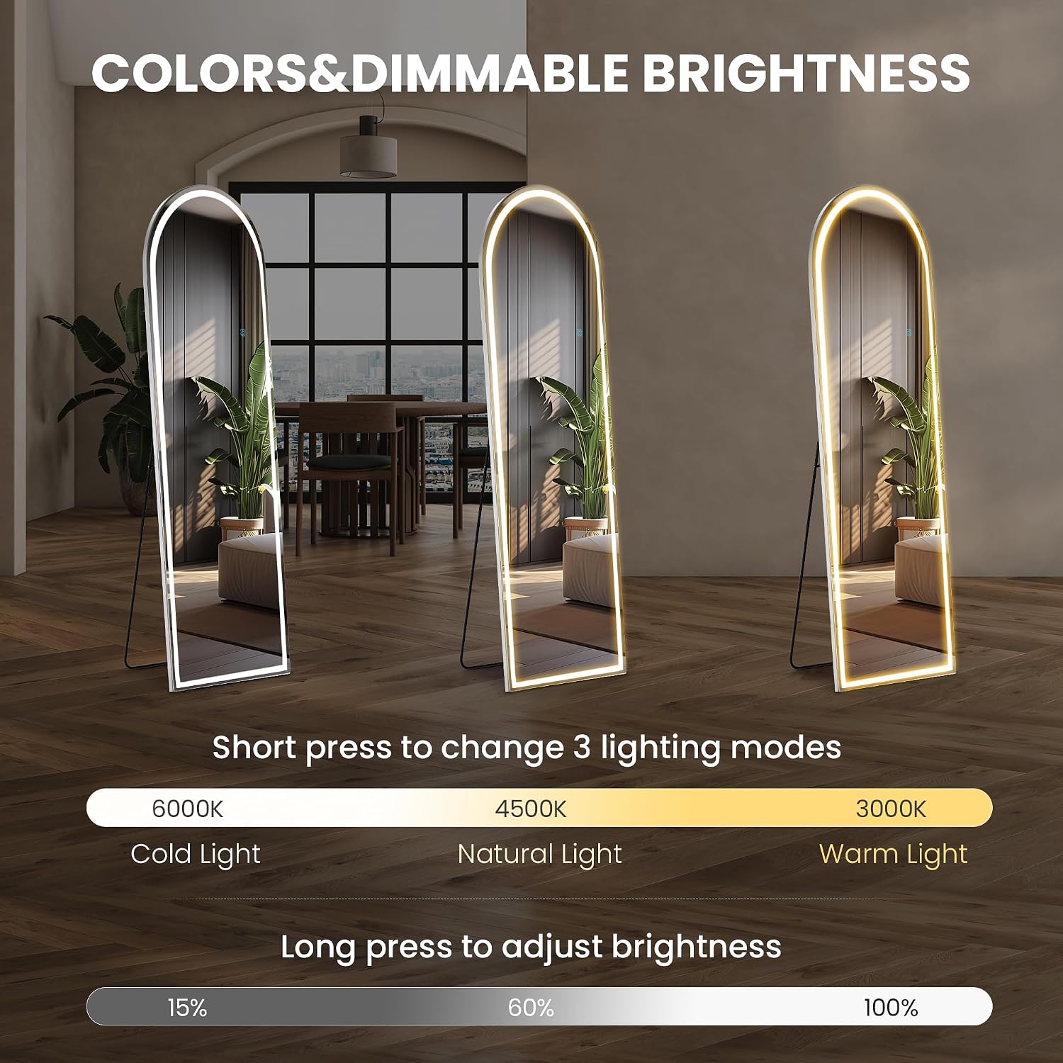 Arched Full Length Mirror 16x6 - Arch Mirror Leaning recension och pris