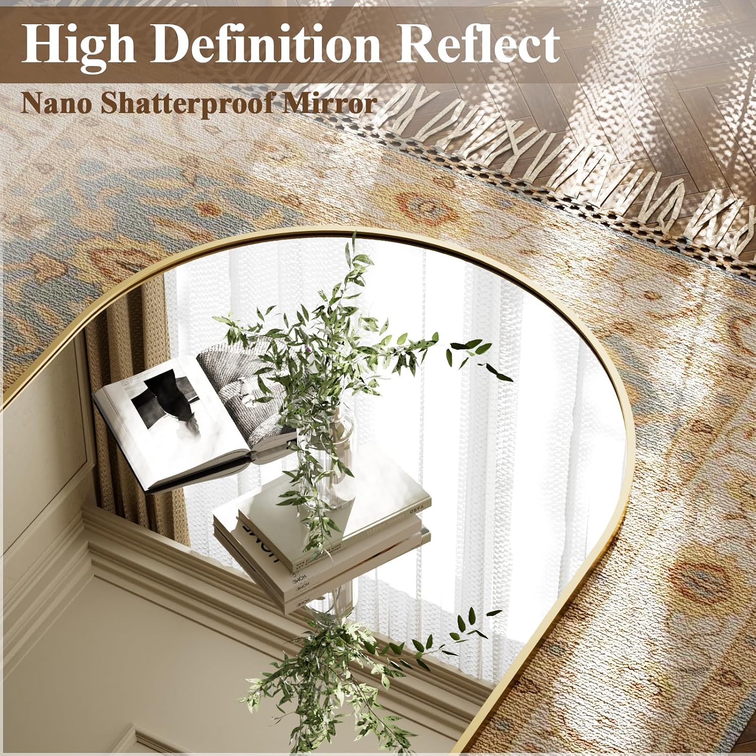 Arched Large Full Length Mirro - Arch Mirror Leaning recension och pris