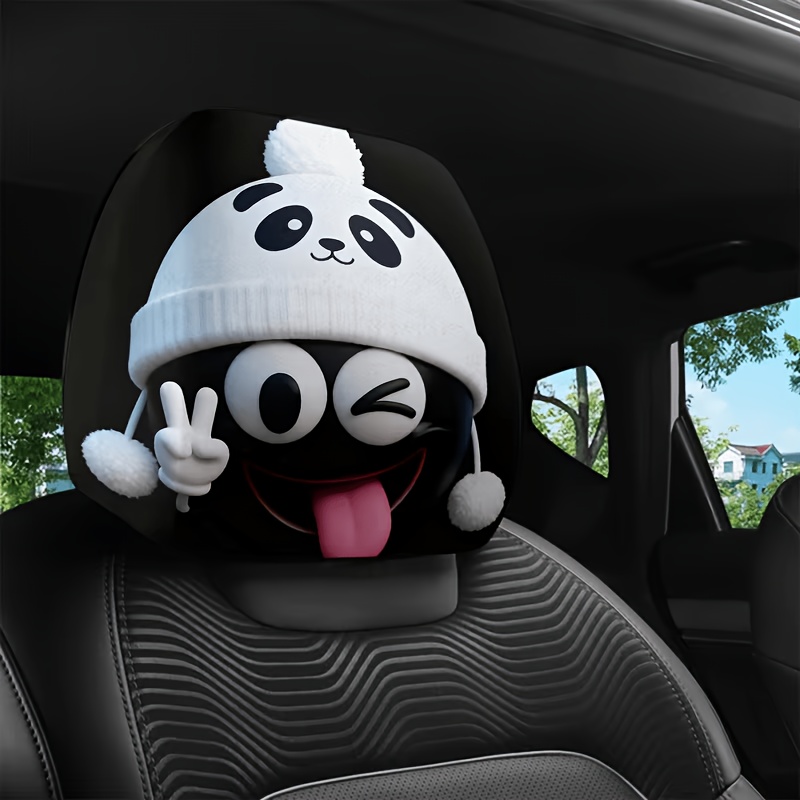 1/2 Pcs Car Headrest Covers, C - Interior Design Emoji recension och pris