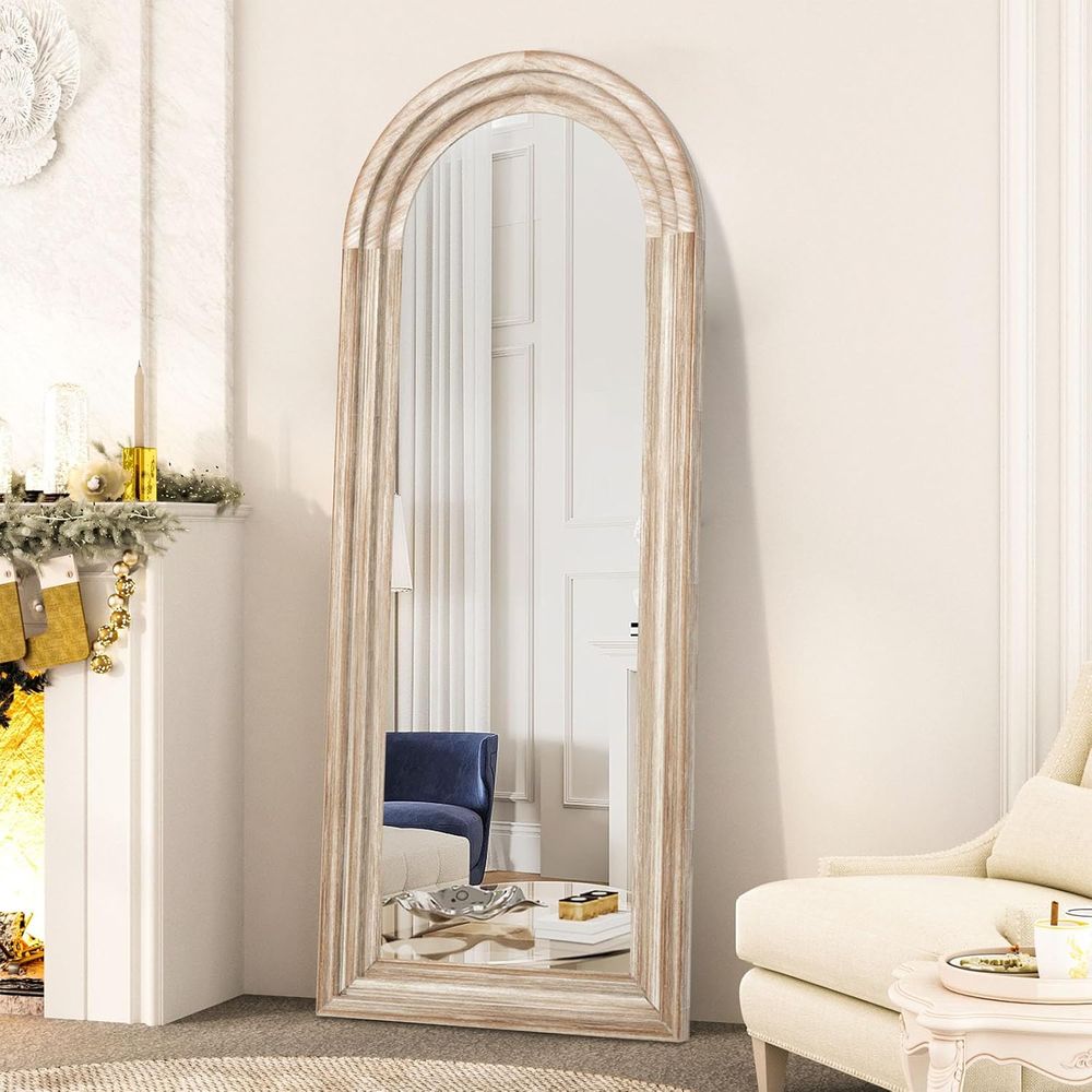 Arched ull Length Mirror with  - Arch Mirror Leaning recension och pris